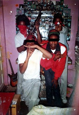 blood gang members posing